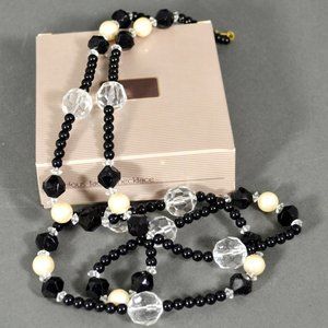 1989 Avon Jewelry Fabulous Facets Necklace 38" Long